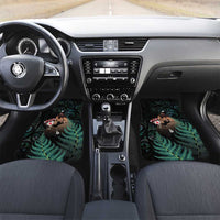 Maori Hongi Valentine Car Mats Aroha Ahau Ki A Koe LT7 Set 2pcs - Front Emerald - Polynesian Pride