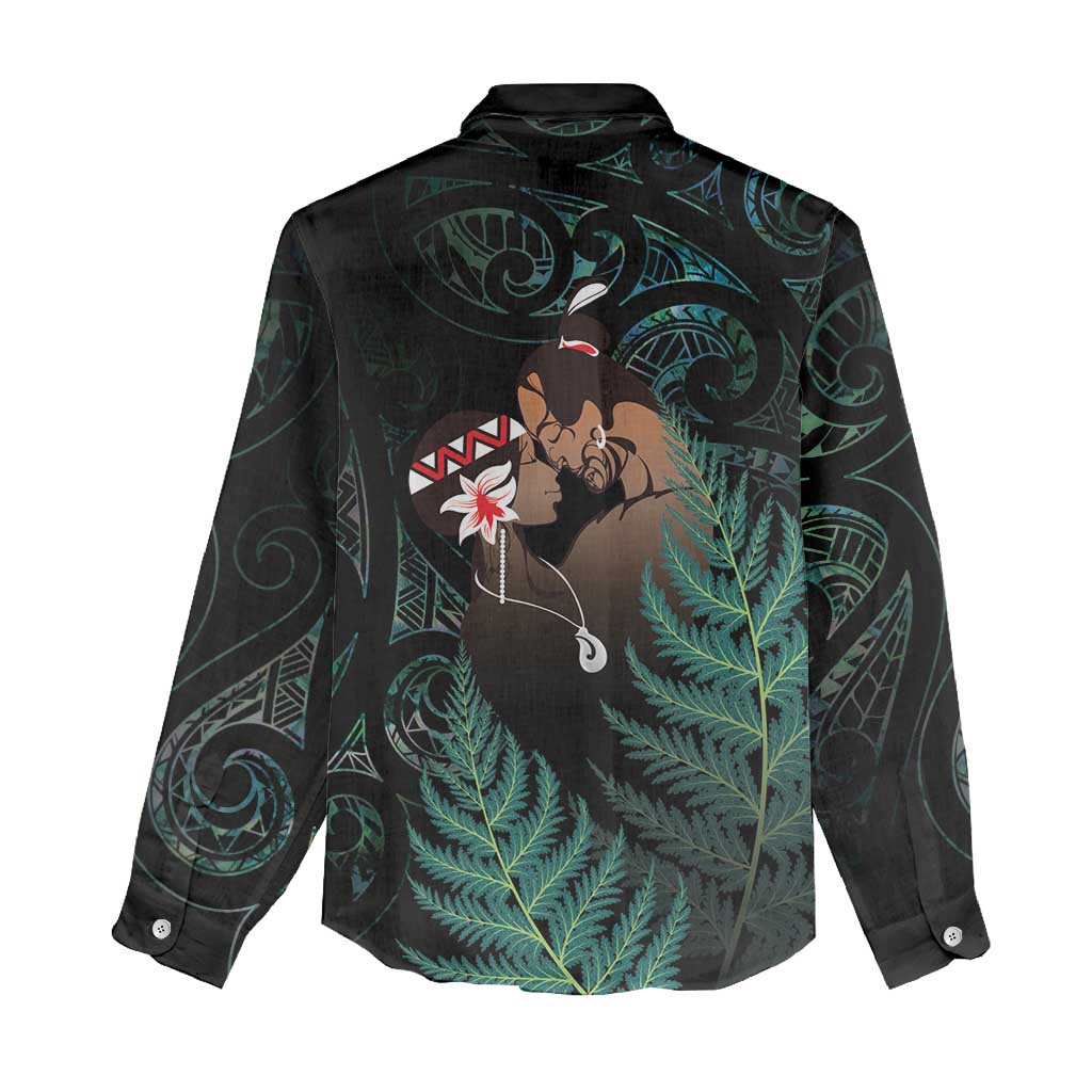 Maori Hongi Valentine Women Casual Shirt Aroha Ahau Ki A Koe LT7 - Polynesian Pride