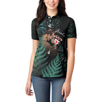 Maori Hongi Valentine Women Polo Shirt Aroha Ahau Ki A Koe LT7 - Polynesian Pride