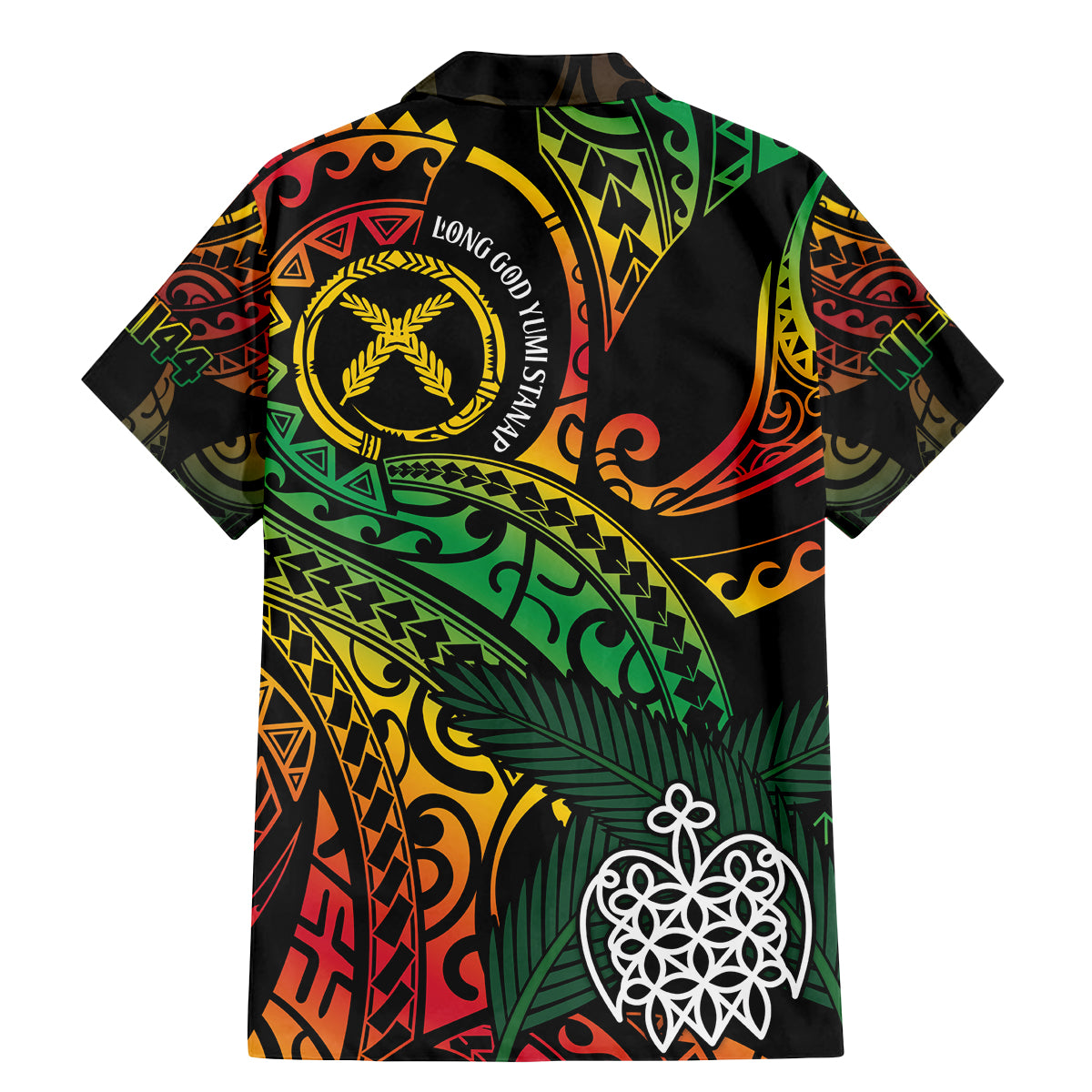 Vanuatu Indipendens Dei Family Matching Mermaid Dress and Hawaiian Shirt Mix Traditional Sand Drawing LT7 - Polynesian Pride