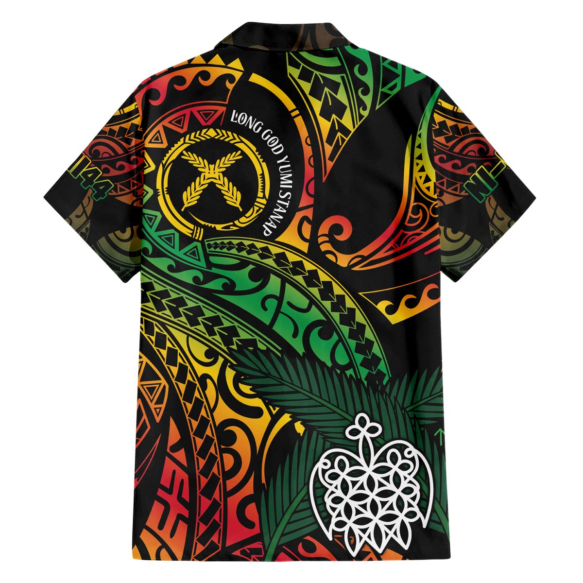 Vanuatu Indipendens Dei Hawaiian Shirt Mix Traditional Sand Drawing