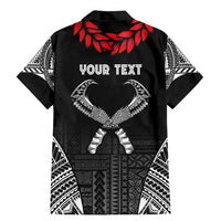Personalized Talofa Samoa Family Matching Mermaid Dress and Hawaiian Shirt Ulafala With Toa Nifo'oti - Black LT7 - Polynesian Pride