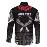 Personalized Talofa Samoa Family Matching Short Sleeve Bodycon Dress and Hawaiian Shirt Ulafala With Toa Nifo'oti - Black LT7 - Polynesian Pride