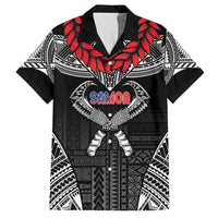 Personalized Talofa Samoa Hawaiian Shirt Ulafala With Toa Nifo'oti - Black LT7 Black - Polynesian Pride