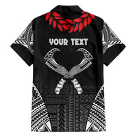 Personalized Talofa Samoa Hawaiian Shirt Ulafala With Toa Nifo'oti - Black LT7 - Polynesian Pride