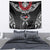Personalized Talofa Samoa Tapestry Ulafala With Toa Nifo'oti - Black