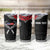 Personalized Talofa Samoa Tumbler Cup Ulafala With Toa Nifo'oti - Black