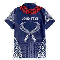 Personalized Talofa Samoa Family Matching Mermaid Dress and Hawaiian Shirt Ulafala With Toa Nifo'oti - Blue LT7 - Polynesian Pride