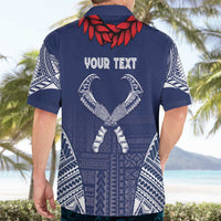 Personalized Talofa Samoa Hawaiian Shirt Ulafala With Toa Nifo'oti - Blue LT7 - Polynesian Pride