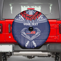 Personalized Talofa Samoa Spare Tire Cover Ulafala With Toa Nifo'oti - Blue LT7 - Polynesian Pride