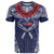 Personalized Talofa Samoa T Shirt Ulafala With Toa Nifo'oti - Blue