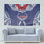 Personalized Talofa Samoa Tapestry Ulafala With Toa Nifo'oti - Blue