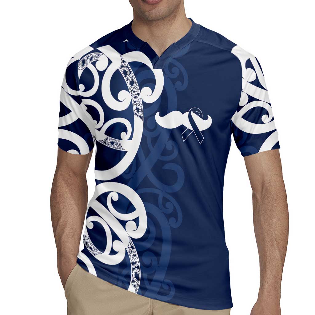 New Zealand Maori Mo Bros Rugby Jersey Blue Ribbon With Koru Kowhaiwhai LT7 - Polynesian Pride