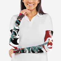 New Zealand Silver Fern Christmas Tree Arm Sleeves Meri Kirihimete - Polynesian Pride