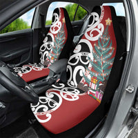 New Zealand Silver Fern Christmas Tree Car Seat Cover Meri Kirihimete LT7 - Polynesian Pride
