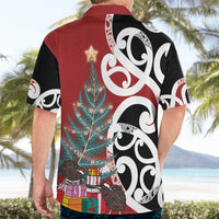 New Zealand Silver Fern Christmas Tree Hawaiian Shirt Meri Kirihimete LT7 - Polynesian Pride