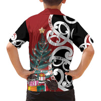 New Zealand Silver Fern Christmas Tree Hawaiian Shirt Meri Kirihimete LT7 - Polynesian Pride