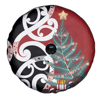 New Zealand Silver Fern Christmas Tree Spare Tire Cover Meri Kirihimete LT7 - Polynesian Pride