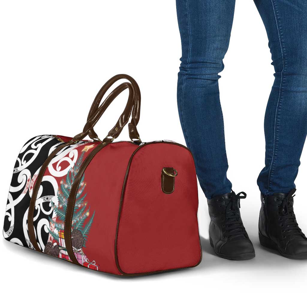 New Zealand Silver Fern Christmas Tree Travel Bag Meri Kirihimete LT7 - Polynesian Pride