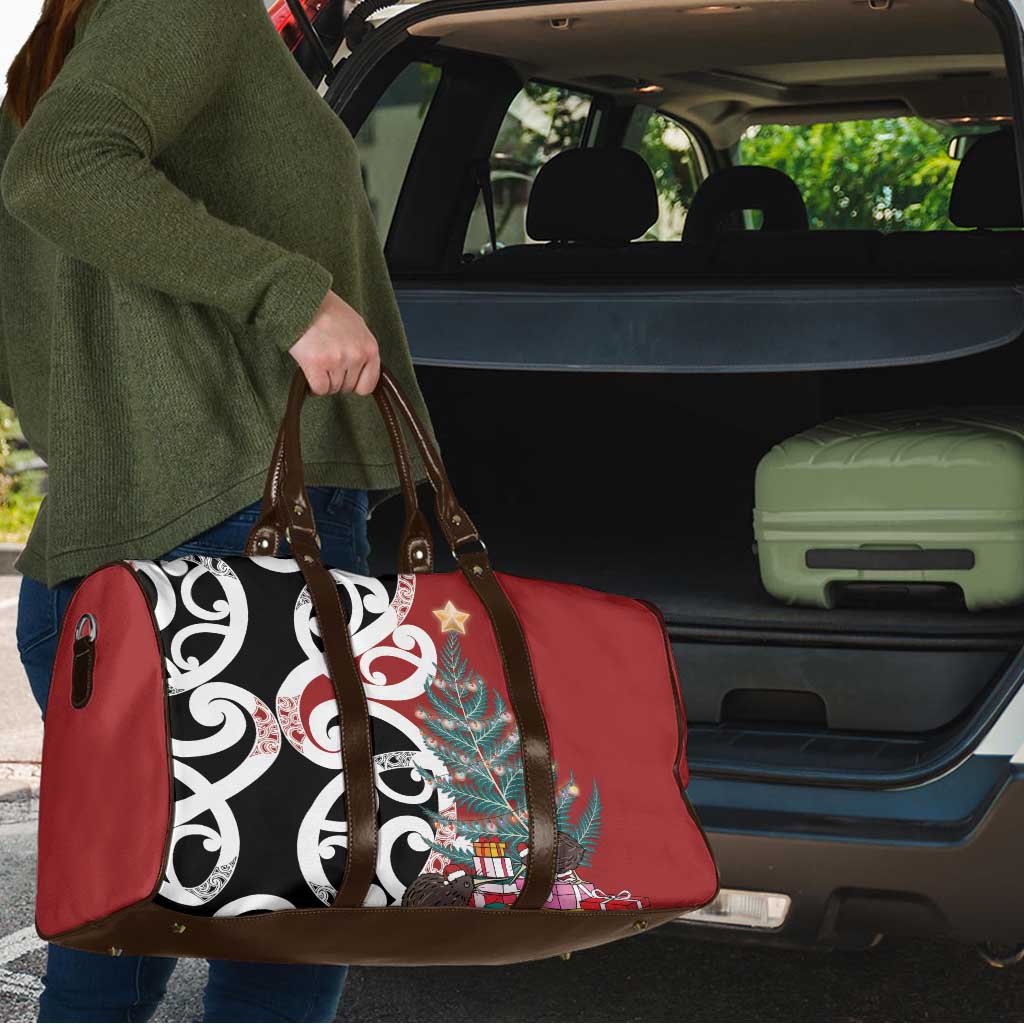 New Zealand Silver Fern Christmas Tree Travel Bag Meri Kirihimete LT7 - Polynesian Pride