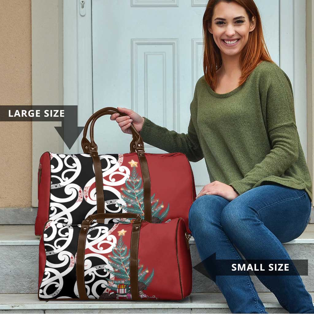 New Zealand Silver Fern Christmas Tree Travel Bag Meri Kirihimete LT7 - Polynesian Pride
