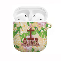 Samoa AIGA Floral Theme AirPods Case Always In God's Arms