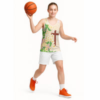 Samoa AIGA Floral Theme Basketball Jersey Always In God's Arms