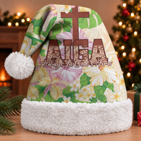 Samoa AIGA Floral Theme Christmas Santa Hat Always In God's Arms