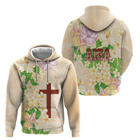 Samoa AIGA Floral Theme Hoodie Always In God's Arms