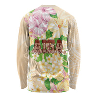 Samoa AIGA Floral Theme Long Sleeve Shirt Always In God's Arms LT7 - Polynesian Pride