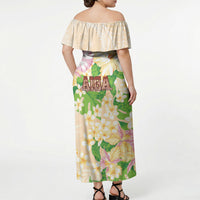 Samoa AIGA Floral Theme Off Shoulder Maxi Dress Always In God's Arms