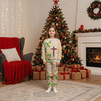 Samoa AIGA Floral Theme Christmas Pajama Set Always In God's Arms