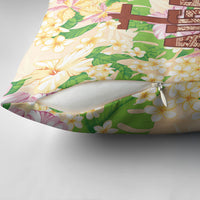Samoa AIGA Floral Theme Pillow Cover Always In God's Arms