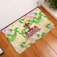 Samoa AIGA Floral Theme Rubber Doormat Always In God's Arms