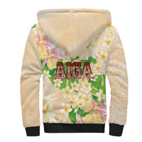 Samoa AIGA Floral Theme Sherpa Hoodie Always In God's Arms