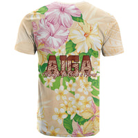 Samoa AIGA Floral Theme T Shirt Always In God's Arms
