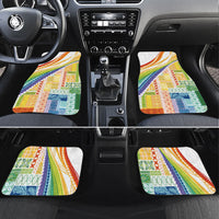 Pasifika Samoa Siapo Malu Tattoo Inspired Car Mats Fa'afafine Rainbow Theme
