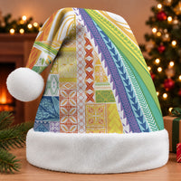 Pasifika Samoa Siapo Malu Tattoo Inspired Christmas Santa Hat Fa'afafine Rainbow Theme