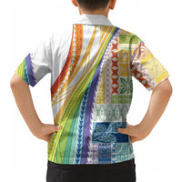 Pasifika Samoa Siapo Malu Tattoo Inspired Hawaiian Shirt Fa'afafine Rainbow Theme