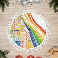 Pasifika Samoa Siapo Malu Tattoo Inspired Tree Skirt Fa'afafine Rainbow Theme
