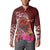 Personalized Samoa Meri Krisimasi Button Sweatshirt Segasegamau'u Mix Siapo