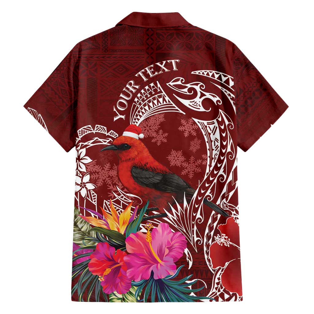 Personalized Samoa Meri Krisimasi Family Matching Long Sleeve Bodycon Dress and Hawaiian Shirt Segasegamau'u Mix Siapo LT7 - Polynesian Pride