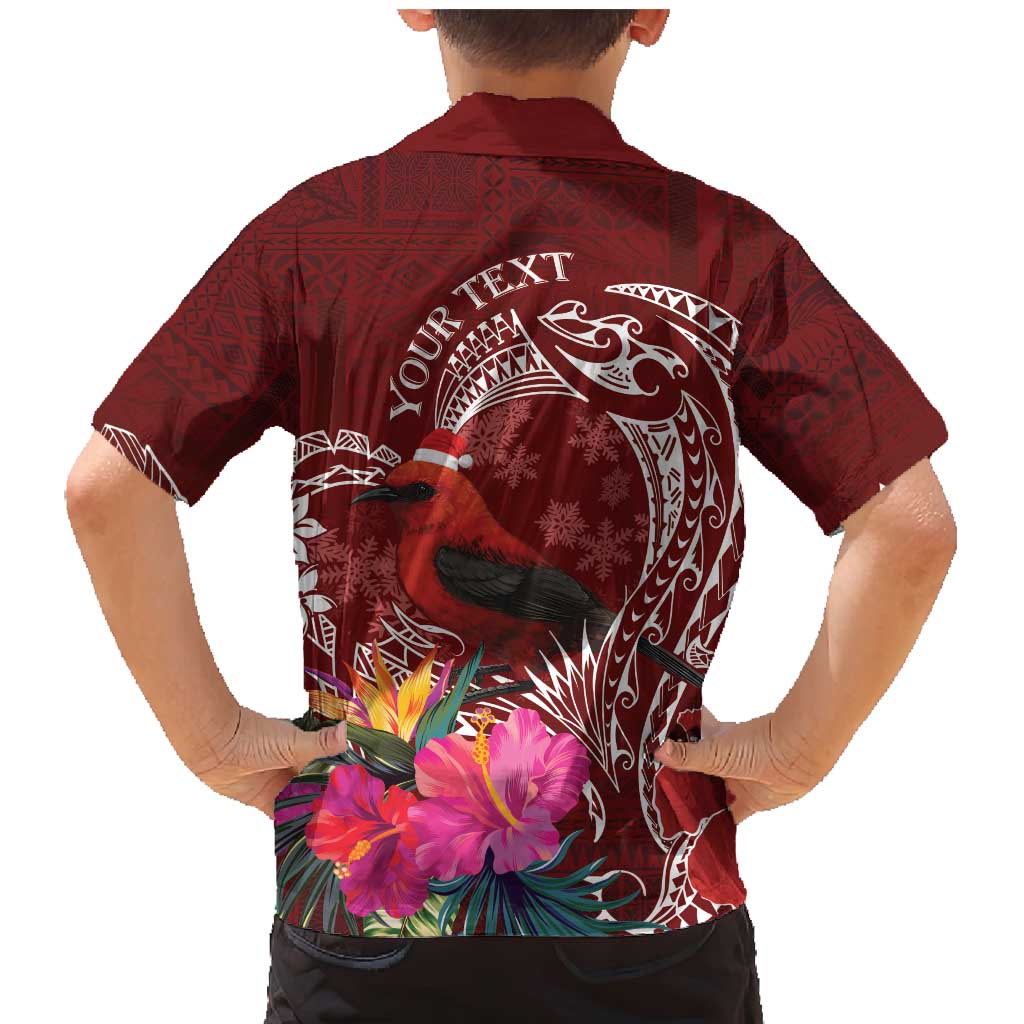 Personalized Samoa Meri Krisimasi Family Matching Mermaid Dress and Hawaiian Shirt Segasegamau'u Mix Siapo LT7 - Polynesian Pride