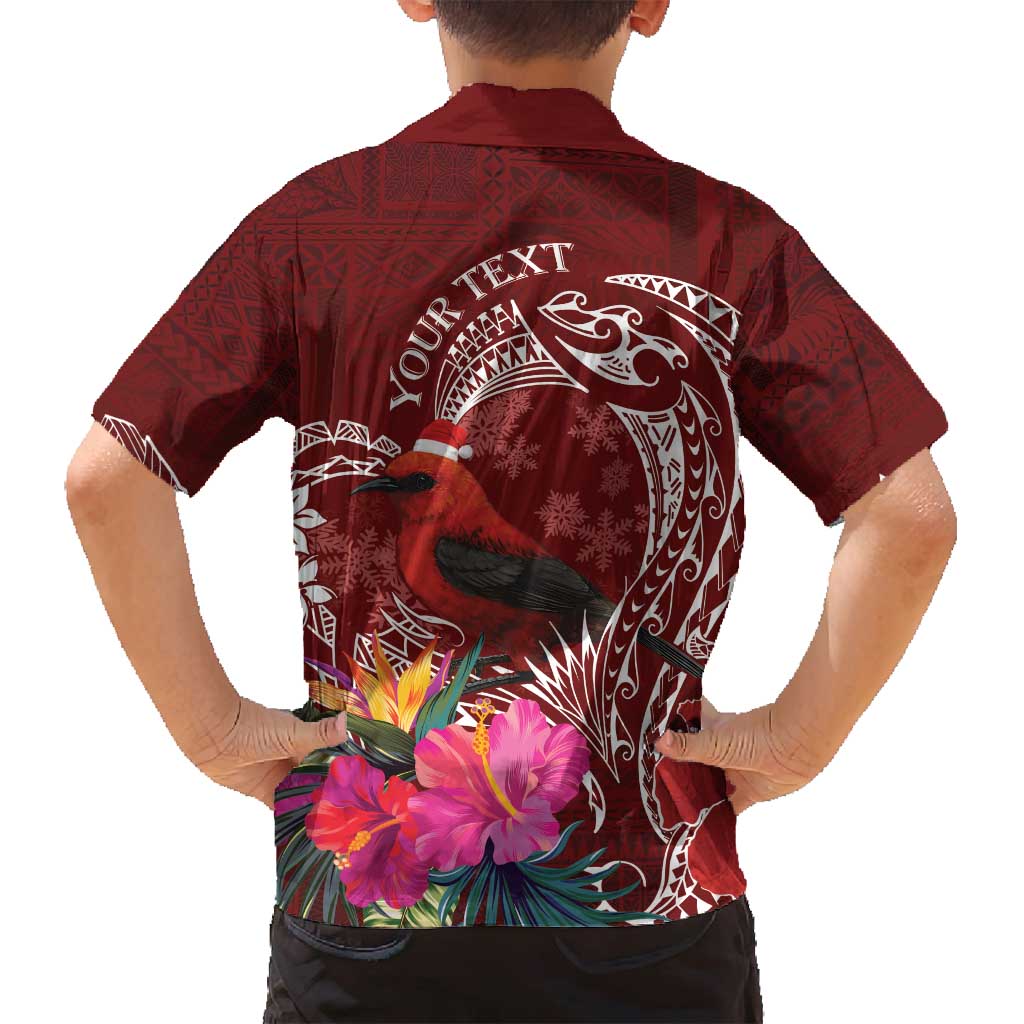 Personalized Samoa Meri Krisimasi Family Matching Puletasi and Hawaiian Shirt Segasegamau'u Mix Siapo LT7 - Polynesian Pride