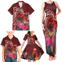 Personalized Samoa Meri Krisimasi Family Matching Tank Maxi Dress and Hawaiian Shirt Segasegamau'u Mix Siapo LT7 - Polynesian Pride
