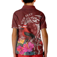 Personalized Samoa Meri Krisimasi Kid Polo Shirt Segasegamau'u Mix Siapo