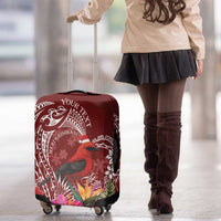 Personalized Samoa Meri Krisimasi Luggage Cover Segasegamau'u Mix Siapo