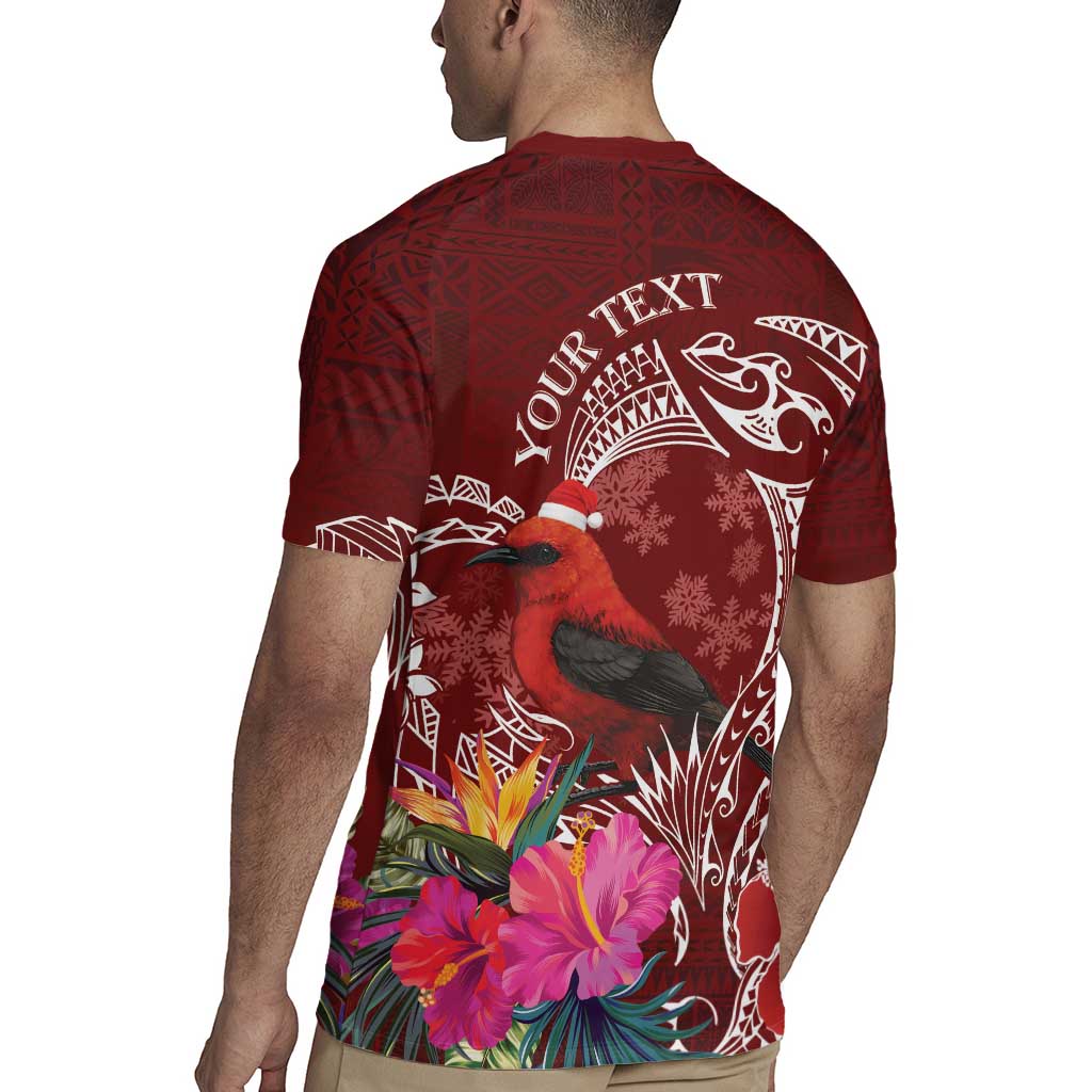 Personalized Samoa Meri Krisimasi Rugby Jersey Segasegamau'u Mix Siapo