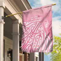 Breast Cancer Awareness Maori Garden Flag Kia Kaha Kia Maia Kia Manawanui LT7 House Flag Pink - Polynesian Pride