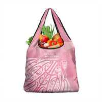 Breast Cancer Awareness Maori Grocery Bag Kia Kaha Kia Maia Kia Manawanui LT7 1-pack One Size Pink - Polynesian Pride